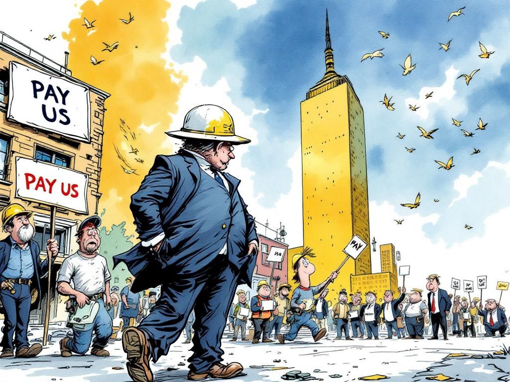 Wumpy-Dumpling walking away from cheated contractors who built his towers